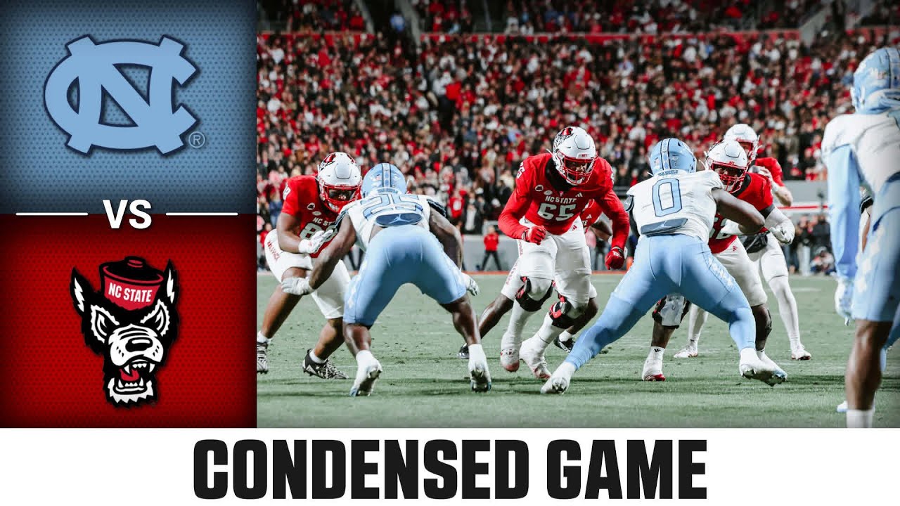 North Carolina Vs. NC State Game Condensed Game | 2023 ACC Football ...