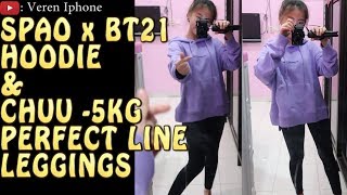 [unboxing #9] BT21 OFFICIAL | HOODIE SPAO x BT21 \u0026 CHUU -5KG PERFECT LINE LEGGINGS