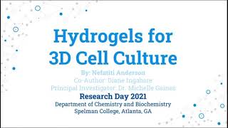 Hydrogels for 3D Cell Culture