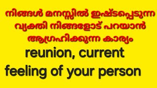 🤝റീയൂണിയൻ, കറണ്ട് ഫീലിംഗ് ഓഫ് യുവർ പേഴ്സൺ ♥️