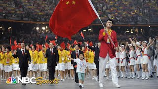 Yao Ming and heroic child lead Chinese delegation into Beijing opening ceremony | NBC Sports