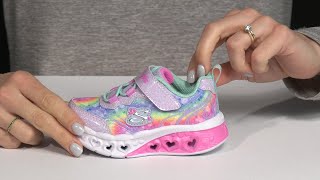 SKECHERS KIDS Flutter Heart Lights - Groovy Swirl 303253N (Toddler) SKU: 9904048