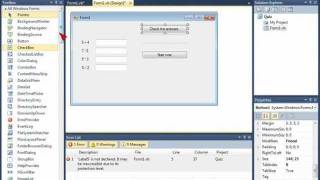 Microsoft Visual Basic 2010 Express - Tutorial - Quiz
