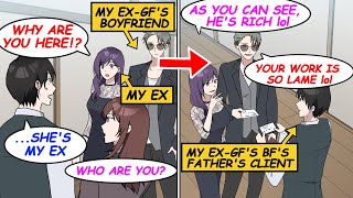 【Manga】My ex-gf has been looking down on me along with her rich bf. But when his father appears...