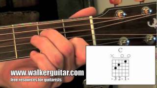 Chords - C (guitar lesson + TAB)