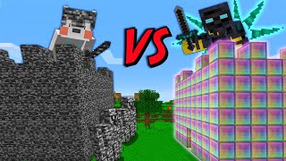 기반암 성 VS 인피니티 성 [성지키기] Bedrock Castle vs Infinity Castle in minecraft