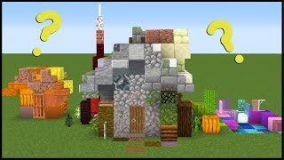 I Made a House Using 1 of Every Block in Minecraft