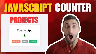 Counter App using JavaScript | Beginner Project with HTML CSS JS | JavaScript Tutorial
