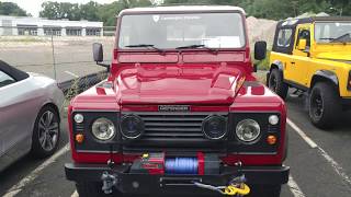 1991 RED LAND ROVER DEFENDER 90 PICKUP