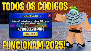 *NOVO* TODOS OS CÓDIGOS DE 2X XP NO BLOX FRUITS 2025!