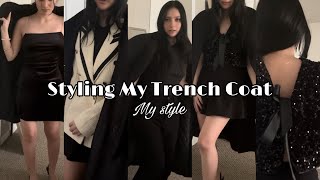 Styling My Trench Coat in My Style | Fashion | Effortless Outfits | Aesthetic Outfits | Try On