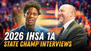 2026 IHSA 1A State Champion Interviews | Illinois High School Wrestling Finals