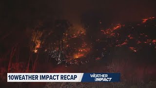 10Weather Impact Recap: California wildfires, cold weather alerts in the South and Midwest