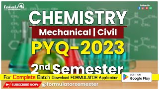 PYQ-2023 | Chemistry | 2nd Sem | BEU | Mechanical | Civil