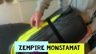 Demonstration of the Zempire Monstamat SIM Self Inflating Mattress for Camping.