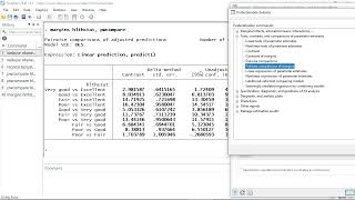 Pairwise comparisons in Stata