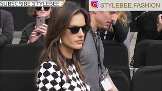 Alessandra Ambrosio at Paris Fashion Week: Balmain show - Stylebee Fashion News