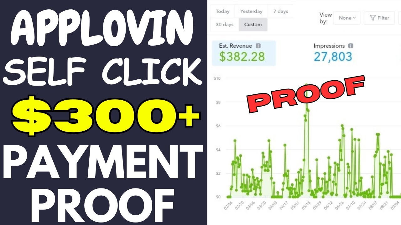 $350+ Applovin Self Click Payment Proof 2023 | Applovin High ECPM Self ...