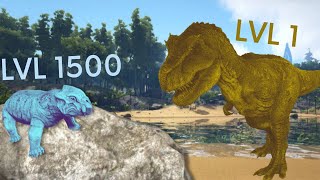 Lystrosaurus (lvl 1500) VS Rex (lvl 1) || #Shorts