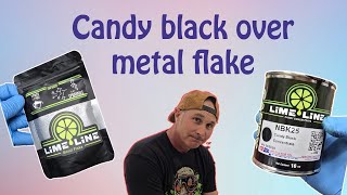 custom paint black candy over metal flake