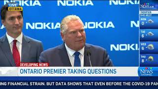 Premier Ford asked whether the use of the Emergencies Act was justified