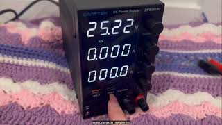 Wanptek DC power supply DPS3010U #diy #power #electronics #battery