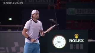 Ferrer on the practice court