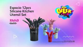 Best Giler Weekly Deal - Espacio 12pcs Silicone Kitchen Utensil Set