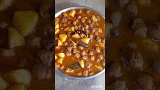 আলু সয়াবিনের নিরামিষ তরকারি রান্না | aloo Soyabean curry #shorts #soyabean #niramish