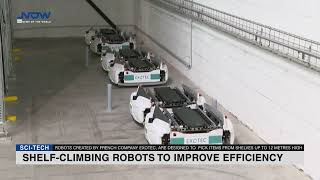 French company builds shelf-climbing robots to improve efficiency