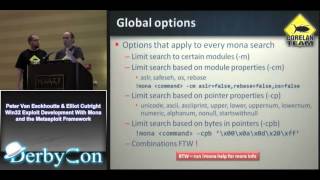 Peter Van Eeckhoutte & Elliot Cutright Win32 Exploit Development With Mona and Metasploit
