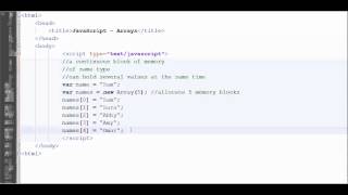JavaScript Tutorial #16 - Arrays