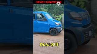 India's 3 Cheapest Car  \