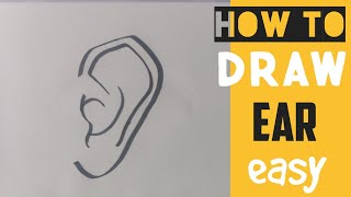 HOW TO DRAW EARS FOR BEGINNERS