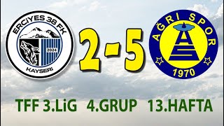 ERCİYES 38 FK - AĞRI 1970 SPOR 2-5