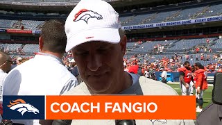 Coach Fangio: Stadium practice 'good for everybody'