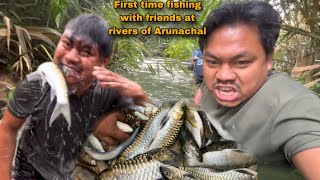 First time fishing with friends at rivers or achanak se ghar me guest aia