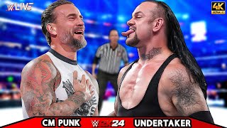 Cm Punk vs Undertaker | Extreme Rules Match | MONDAY NIGHT RAW 2025 | WWE Jan 5,2025 [4K-60FPS]