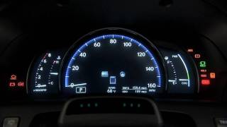 2010 Lexus LS 600hL Instrument Panel Startup