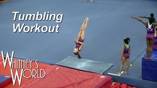 Tumbling Workout | Floor Exercise | Whitney Bjerken