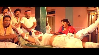 Sundar Raj Taking Bed Rest Comedy Scene | Ravichandran Scenes | Kindari Jogi Movie