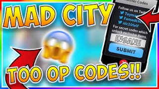 All Roblox Mad City Codes