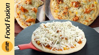 6 Minutes Pizza Recipe for Lunch Box ( Air Fryer & Frying Pan Methods ) by Food Fusion