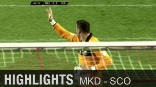 WM-Quali: Verspätung! Anpfiff wegen Keeper wiederholt | Highlights Mazedonien - Schottland 1:2