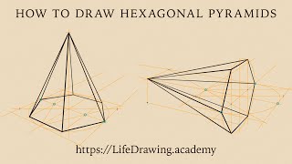 How to Draw Hexagonal Pyramids