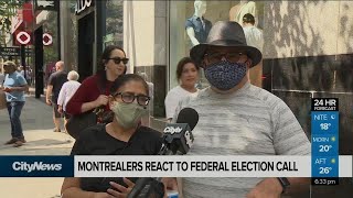 Montrealers react to federal election call