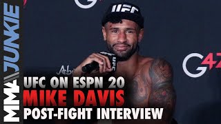 UFC on ESPN 20: Mike Davis full post-fight interview