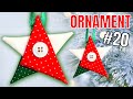 Folded Fabric Star Ornament // DIY Christmas Ornaments