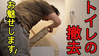 トイレ撤去までお魅せします！