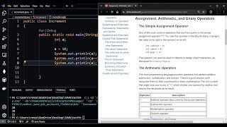 Compound Assignment, Increment, and Decrement Operators - Java.
